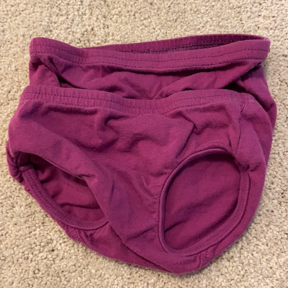 EUC Tiny Undies 2T purple underwear